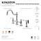 Kingston Brass KS3791BLBS Restoration Bridge Kitchen Faucet W/ Brass Sprayer, Chrome KS3791BLBS - alternate 3